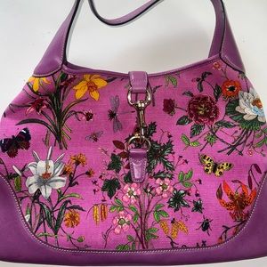 Rare authentic floral Gucci Jackie, wonderful condition